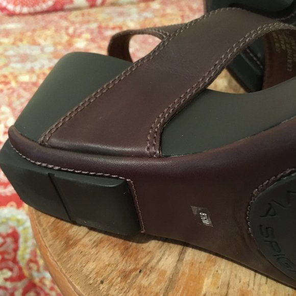 Via Spiga Brown Wedge Sandals 8.5 M - Picture 5 of 5